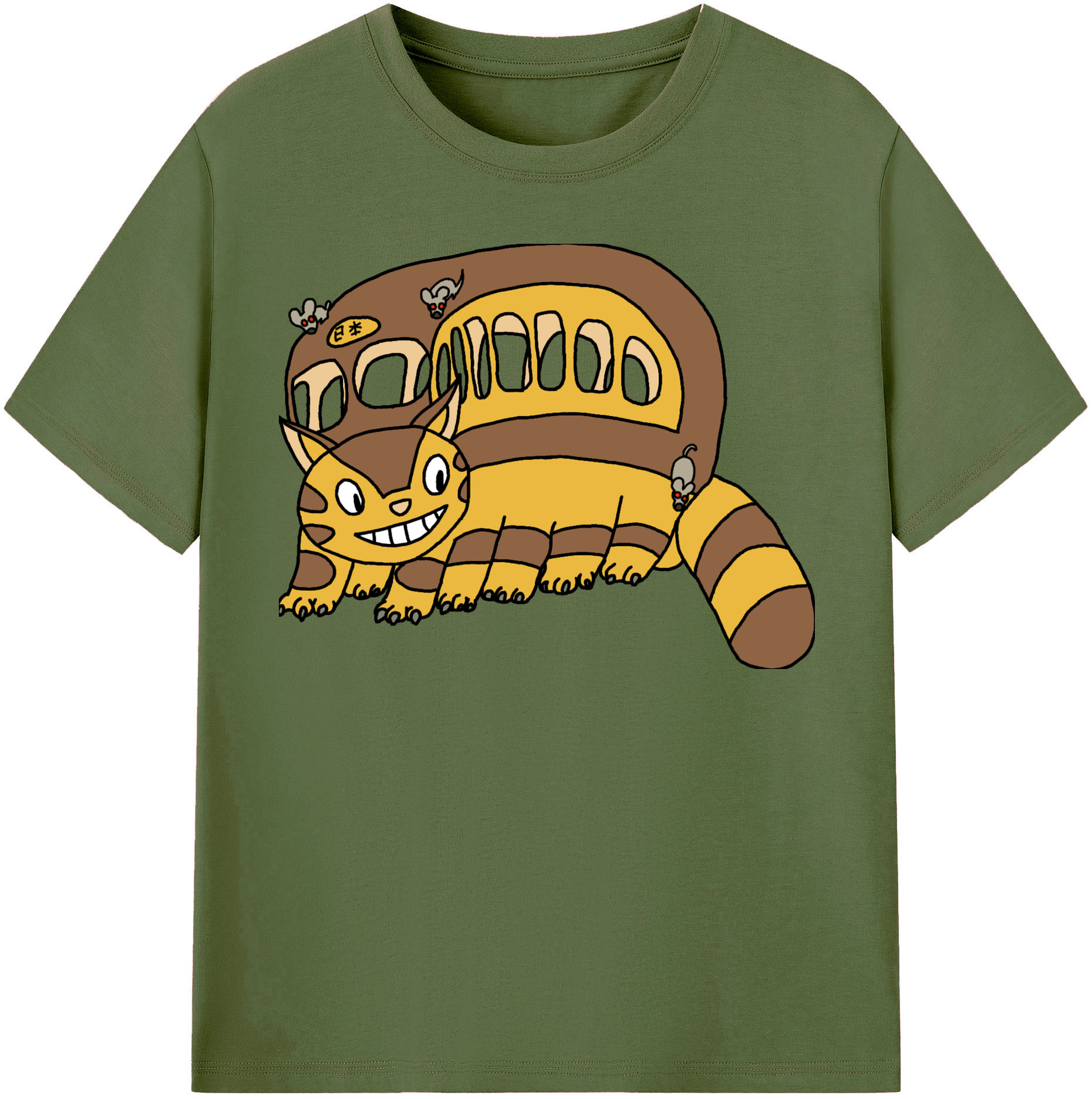 （画像用） となりのトトロ 草壁メイ 草壁サツキ My Neighbor Totoro Satsuki Kusakabe Mei Kusakabe 綿100％半袖Tシャツ（フロントプリント）